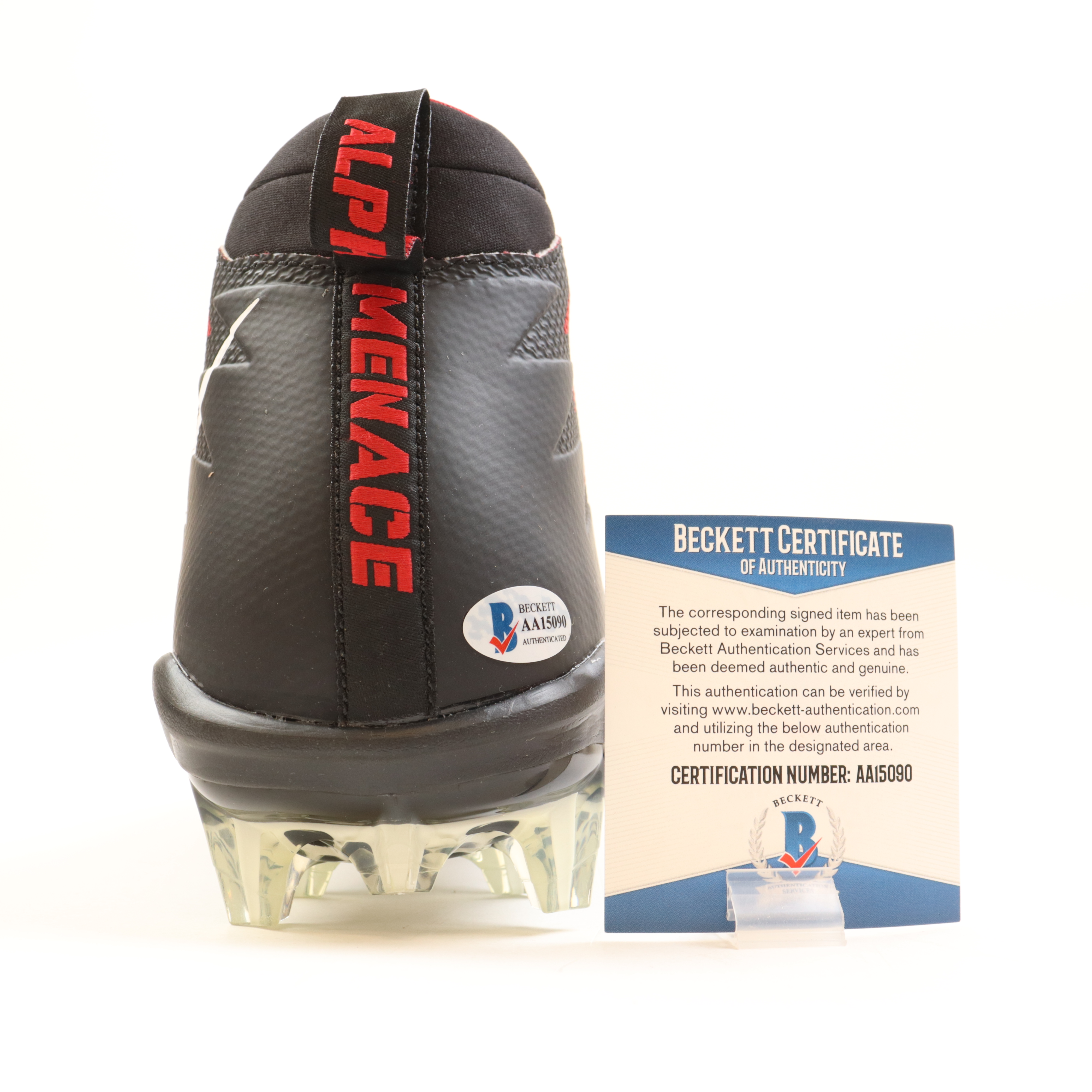 Justin Fields Signed Nike Football Cleat Inscribed "O-H-I-O" (Beckett) at PristineAuction.com Justin Fields Signed Nike Football Cleat Inscribed "O-H-I-O" (Beckett) at PristineAuction.com