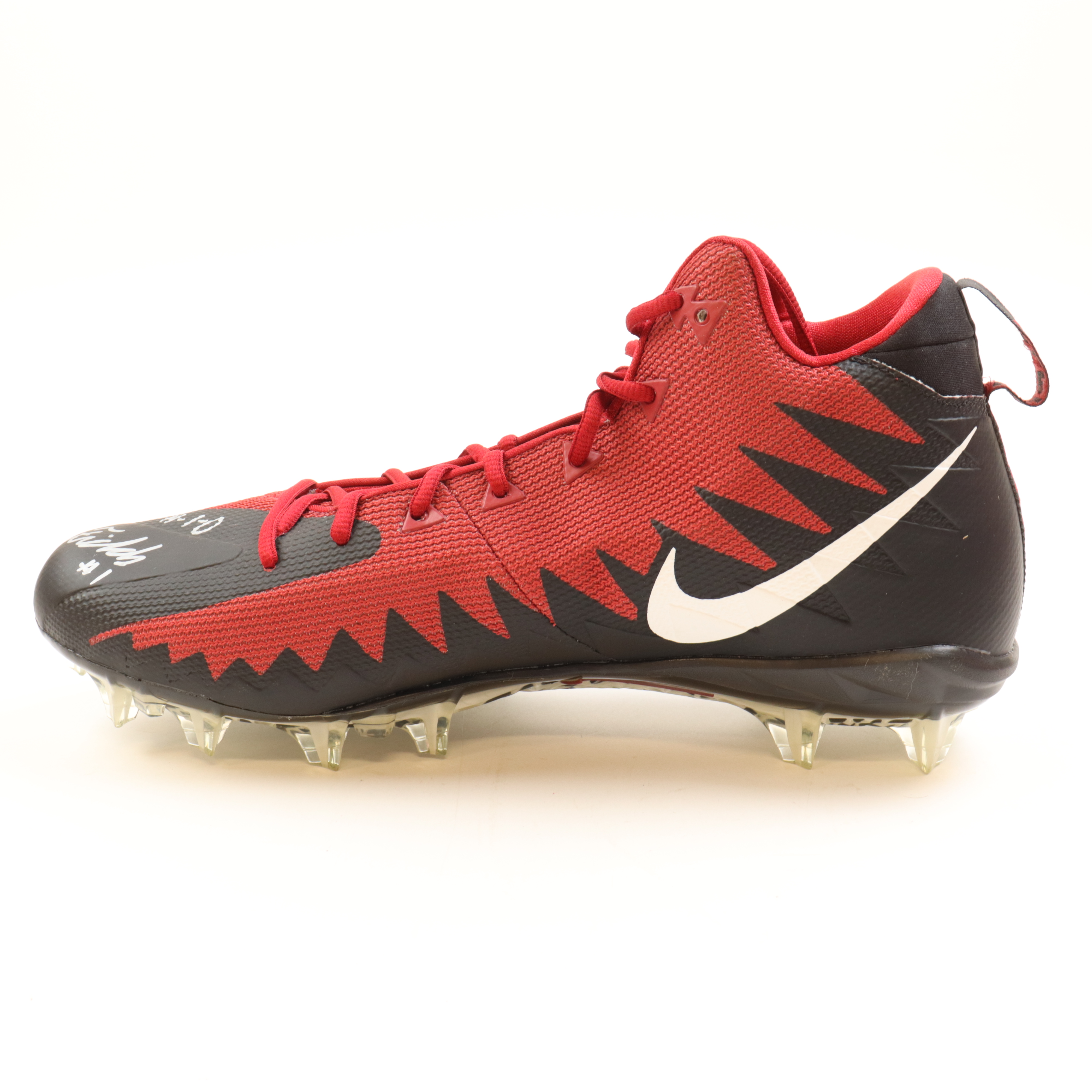 Justin Fields Signed Nike Football Cleat Inscribed "O-H-I-O" (Beckett) at PristineAuction.com Justin Fields Signed Nike Football Cleat Inscribed "O-H-I-O" (Beckett) at PristineAuction.com