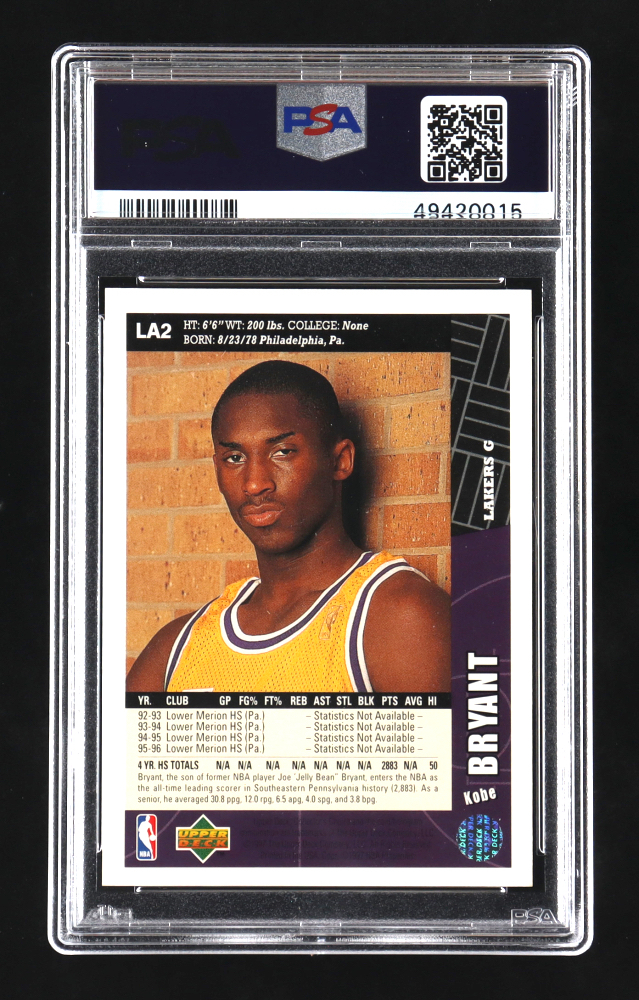 1996 kobe bryant collectors choice