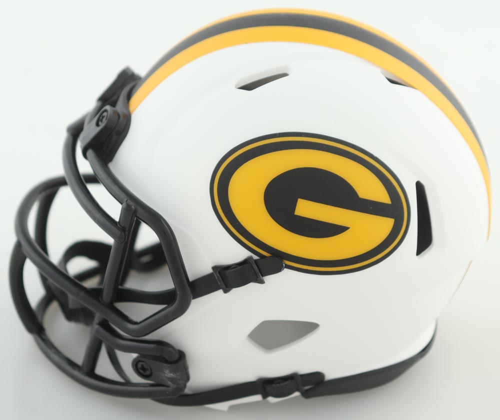 Lukas Van Ness Signed Packers Lunar Eclipse Alternate Speed Mini Helmet (Beckett) at PristineAuction.com Lukas Van Ness Signed Packers Lunar Eclipse Alternate Speed Mini Helmet (Beckett) at PristineAuction.com