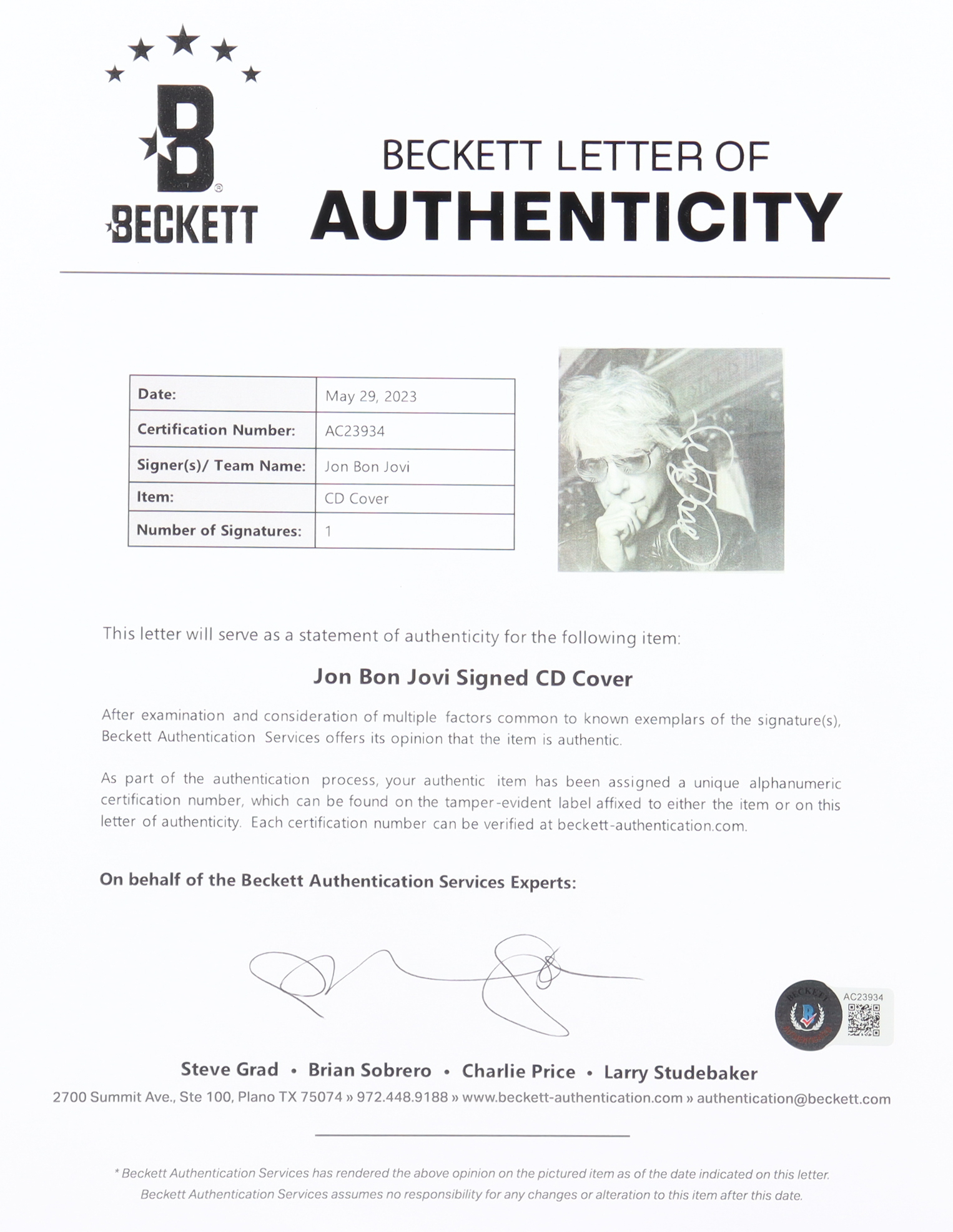 Jon Bon Jovi Signed "2020" Custom Framed CD Cover Display (Beckett) at PristineAuction.com Jon Bon Jovi Signed "2020" Custom Framed CD Cover Display (Beckett) at PristineAuction.com