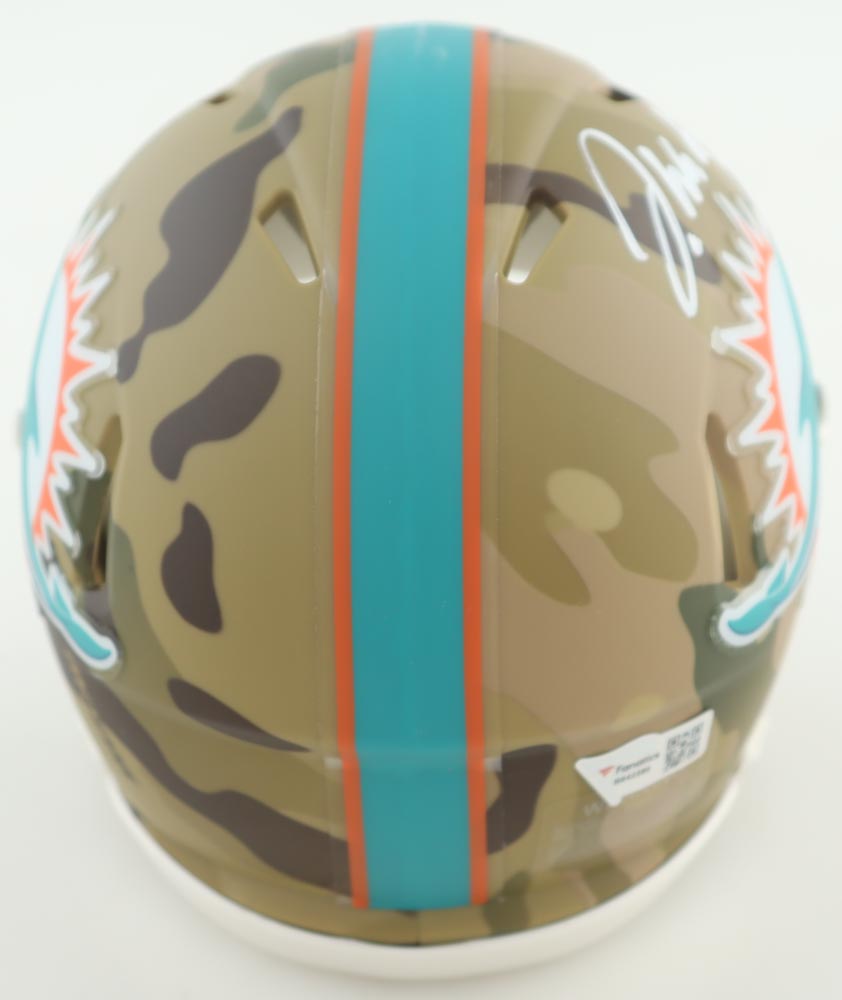 Jaylen Waddle Signed Dolphins Camo Alternate Speed Mini Helmet (Fanatics) at PristineAuction.com Jaylen Waddle Signed Dolphins Camo Alternate Speed Mini Helmet (Fanatics) at PristineAuction.com