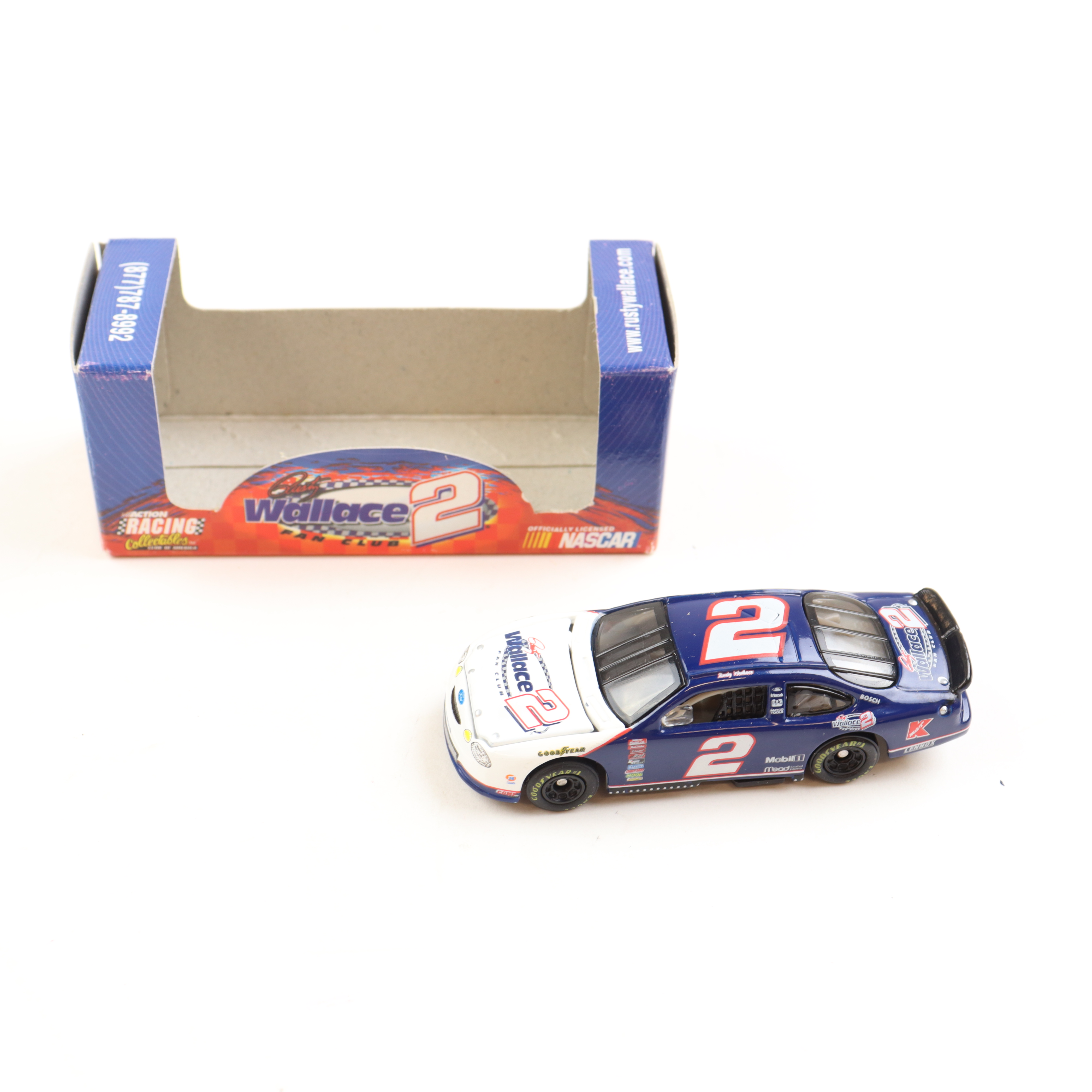 Rusty Wallace LE 1999 NASCAR #2 Mobile 1 Ford Taurus - 1:64 Diecast Car at PristineAuction.com Rusty Wallace LE 1999 NASCAR #2 Mobile 1 Ford Taurus - 1:64 Diecast Car at PristineAuction.com
