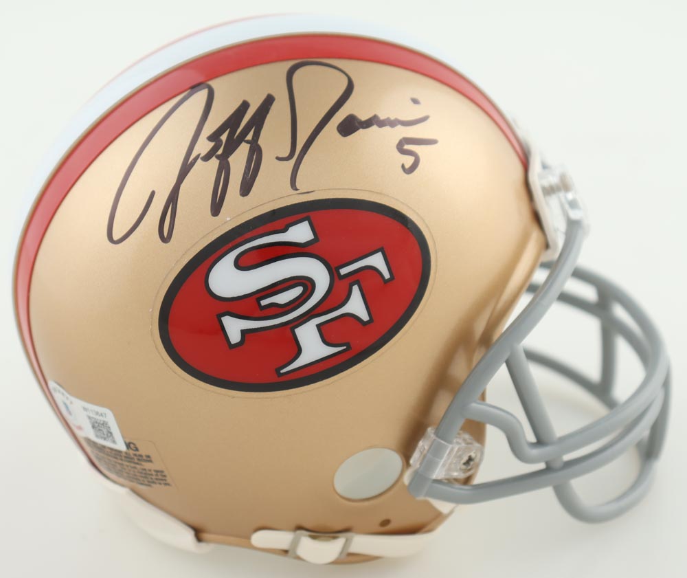 Jeff Garcia Signed 49ers Speed Mini Helmet (Beckett) at PristineAuction.com Jeff Garcia Signed 49ers Speed Mini Helmet (Beckett) at PristineAuction.com