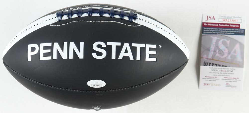Shane Conlan Signed Penn State Nittany Lions Logo Football Inscribed "We Are.." (JSA) at PristineAuction.com Shane Conlan Signed Penn State Nittany Lions Logo Football Inscribed "We Are.." (JSA) at PristineAuction.com