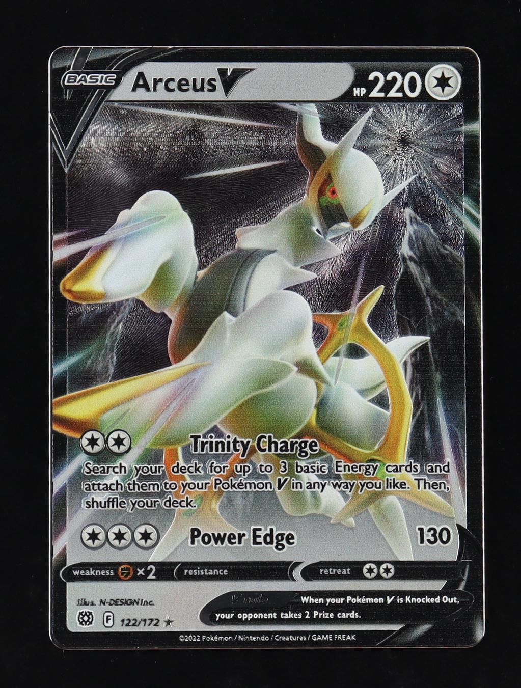 Arceus VSTAR Ultra Premium Collection #122 Metal Card at PristineAuction.com Arceus VSTAR Ultra Premium Collection #122 Metal Card at PristineAuction.com