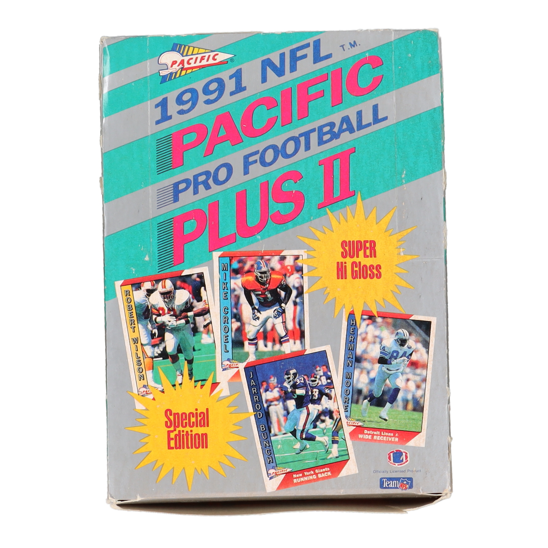 1991 Pacific Plus Series 2 Football Wax Box with (36) Packs at PristineAuction.com 1991 Pacific Plus Series 2 Football Wax Box with (36) Packs at PristineAuction.com