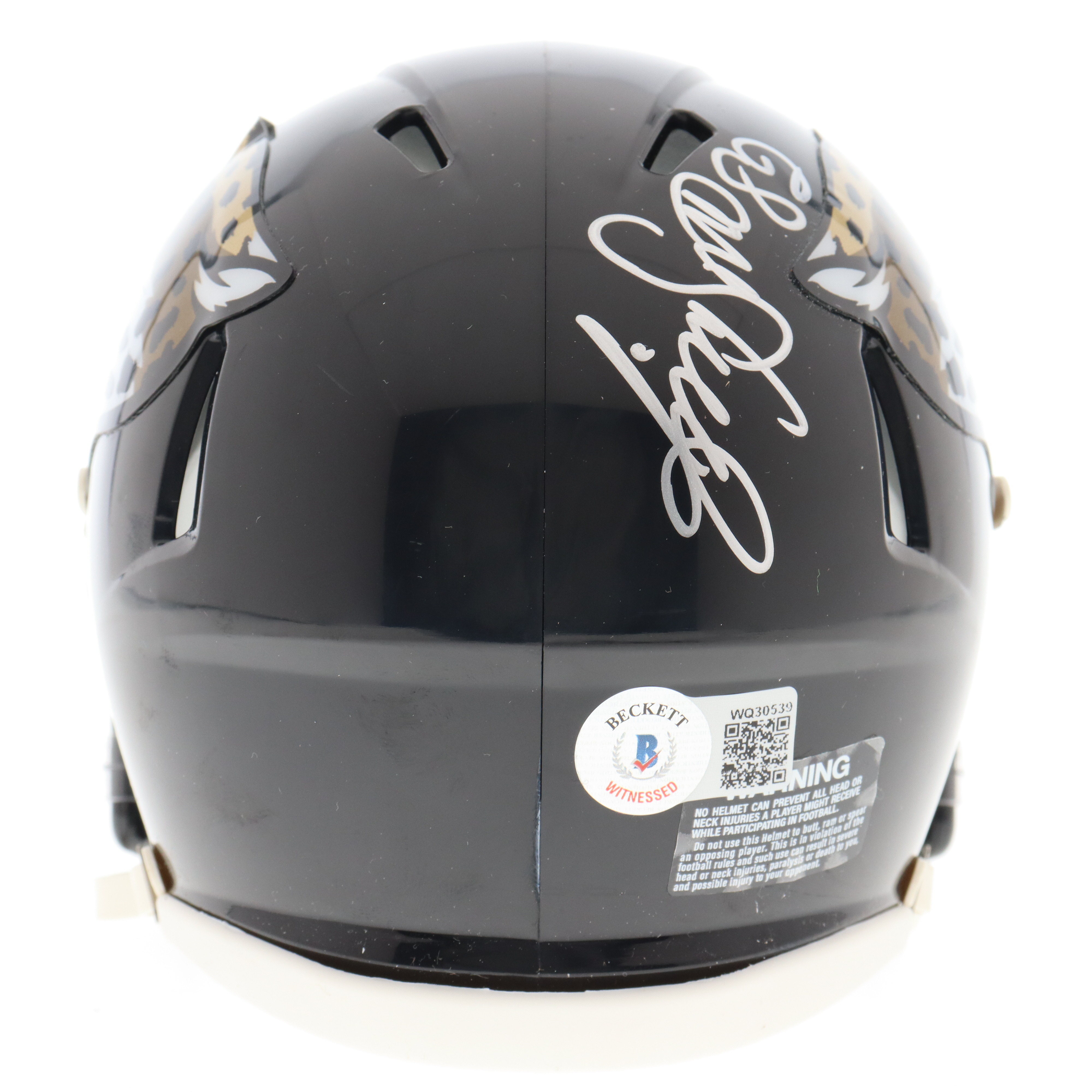 Jimmy Smith Signed Jaguars Speed Mini Helmet (Beckett) at PristineAuction.com Jimmy Smith Signed Jaguars Speed Mini Helmet (Beckett) at PristineAuction.com