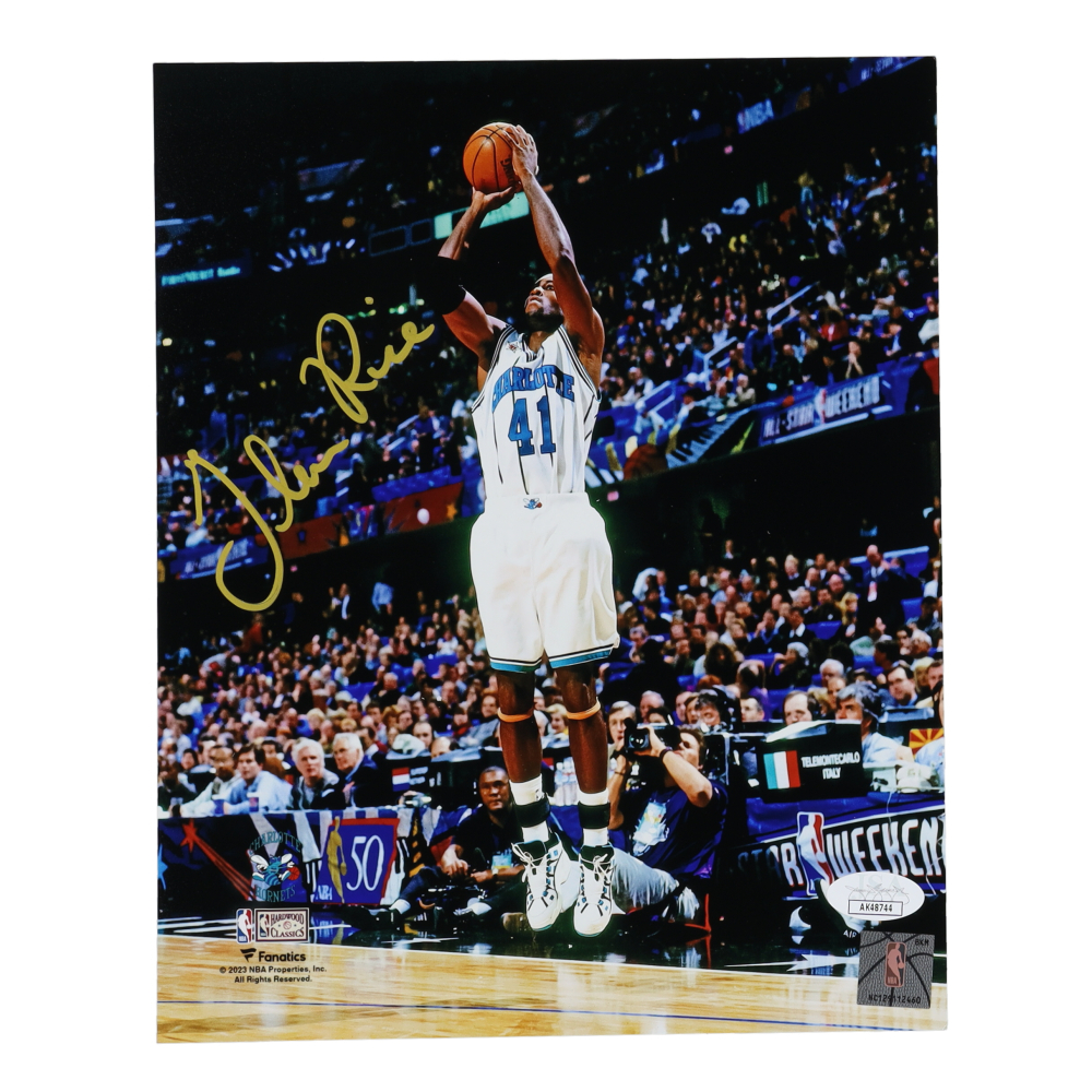Glen Rice Signed Hornets 8x10 Photo (JSA) | Pristine Auction