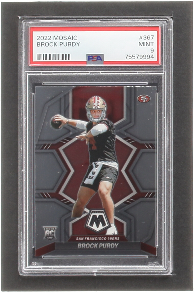 Brock Purdy 2022 Panini Mosaic 367 Rc Psa 9 Pristine Auction
