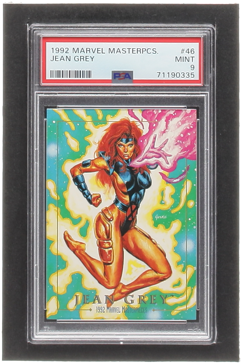 Jean Grey 1992 SkyBox Marvel Masterpieces #46 (PSA 9) at PristineAuction.com Jean Grey 1992 SkyBox Marvel Masterpieces #46 (PSA 9) at PristineAuction.com