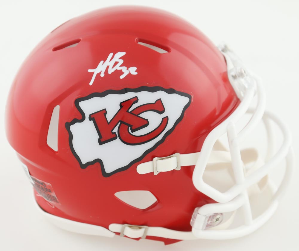 Nick Bolton Signed Chiefs Super Bowl LVII Champions Logo Speed Mini Helmet (Beckett) at PristineAuction.com Nick Bolton Signed Chiefs Super Bowl LVII Champions Logo Speed Mini Helmet (Beckett) at PristineAuction.com
