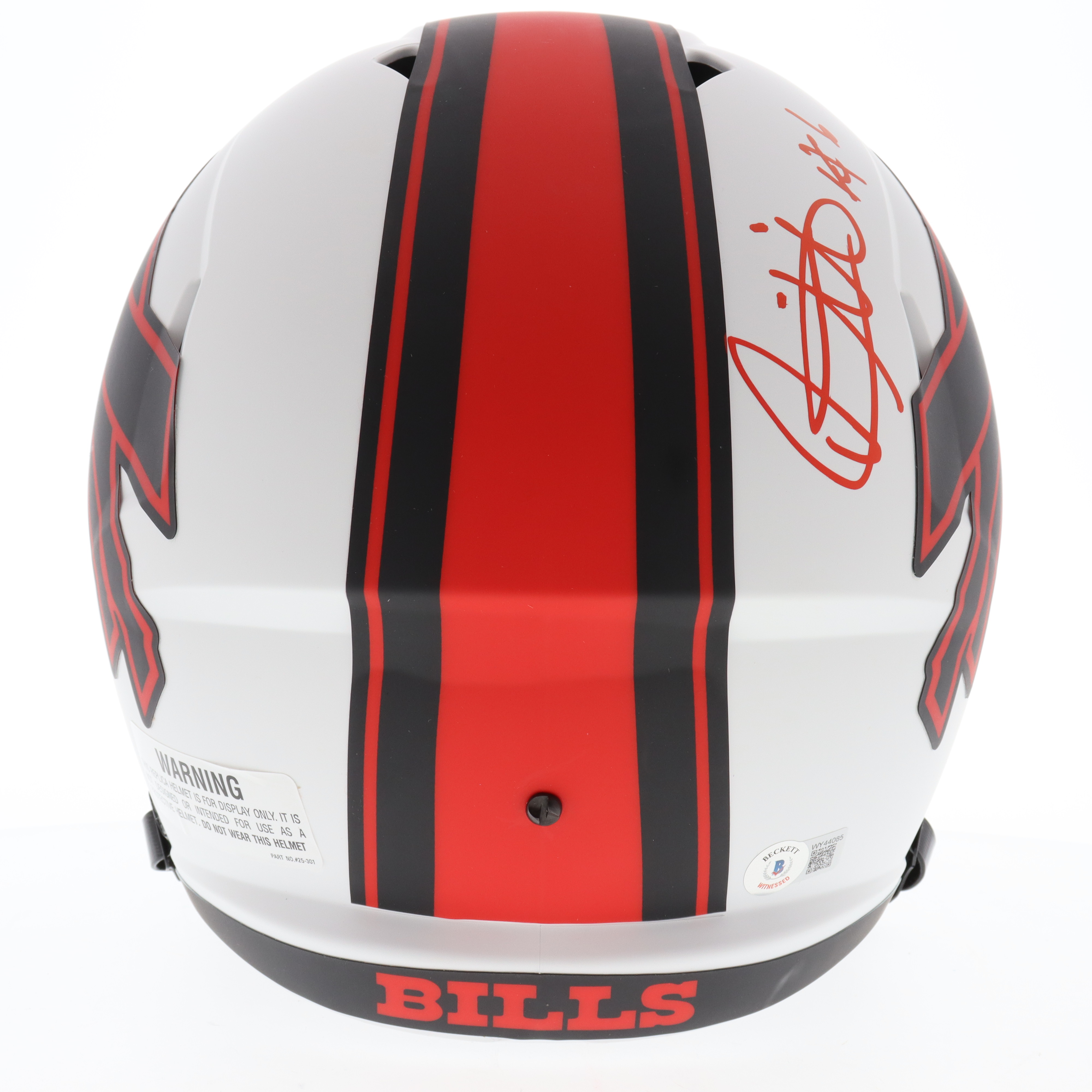 Isaiah McKenzie Signed Bills Full-Size Lunar Eclipse Alternate Speed Helmet (Beckett) at PristineAuction.com Isaiah McKenzie Signed Bills Full-Size Lunar Eclipse Alternate Speed Helmet (Beckett) at PristineAuction.com