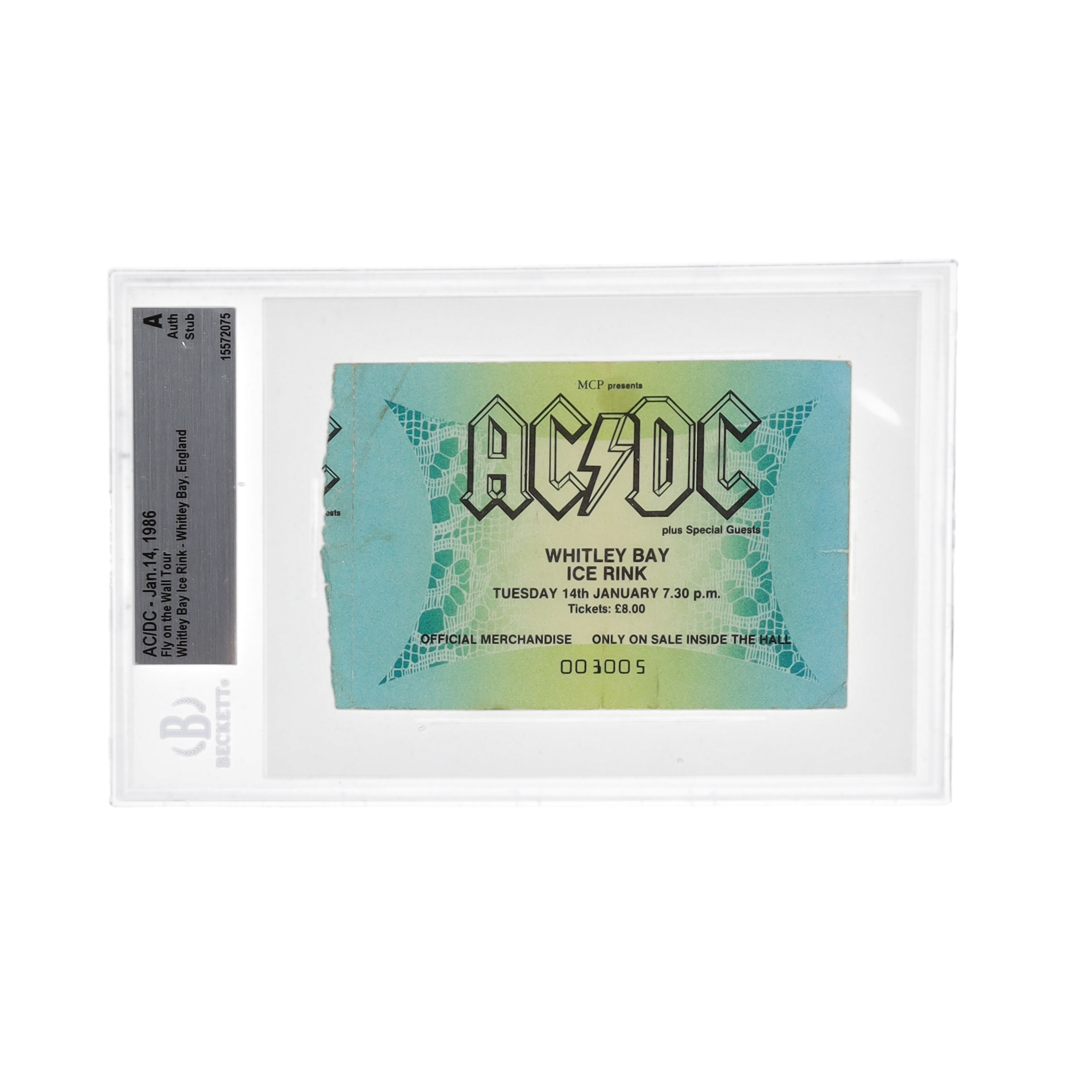 1986 AC/DC Concert Ticket (Beckett) | Pristine Auction