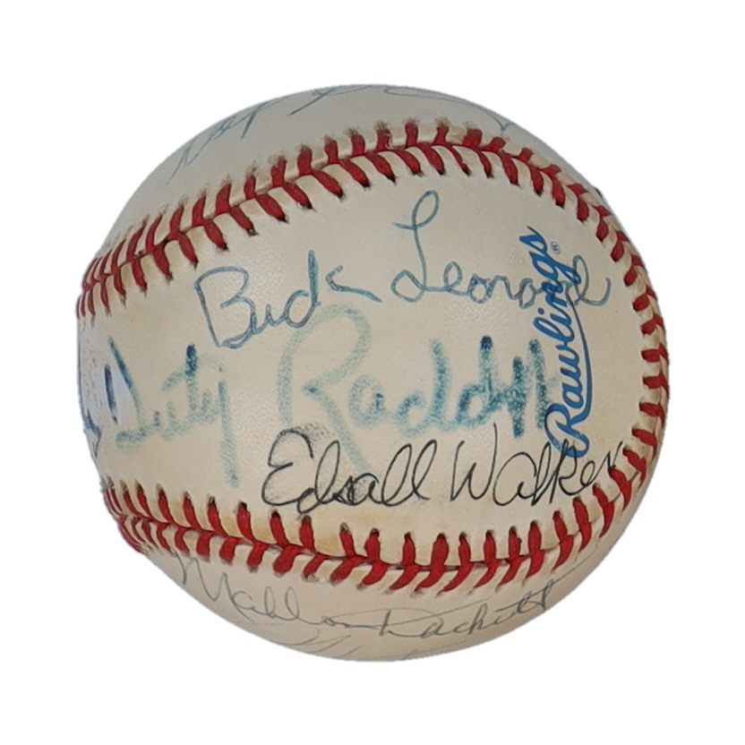 OAL Baseball Signed by (11) with Monte Irvin, Max Manning, Buck Leonard (JSA) at PristineAuction.com OAL Baseball Signed by (11) with Monte Irvin, Max Manning, Buck Leonard (JSA) at PristineAuction.com