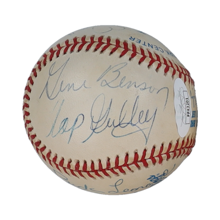 OAL Baseball Signed by (11) with Monte Irvin, Max Manning, Buck Leonard (JSA) at PristineAuction.com OAL Baseball Signed by (11) with Monte Irvin, Max Manning, Buck Leonard (JSA) at PristineAuction.com