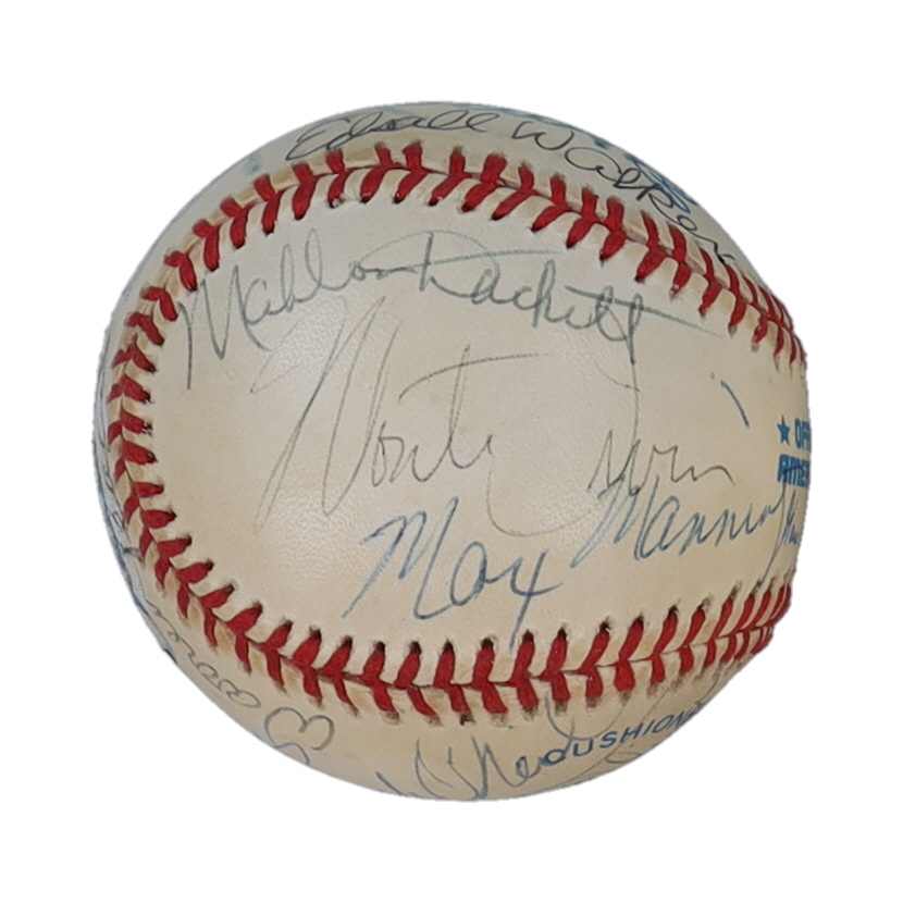 OAL Baseball Signed by (11) with Monte Irvin, Max Manning, Buck Leonard (JSA) at PristineAuction.com OAL Baseball Signed by (11) with Monte Irvin, Max Manning, Buck Leonard (JSA) at PristineAuction.com