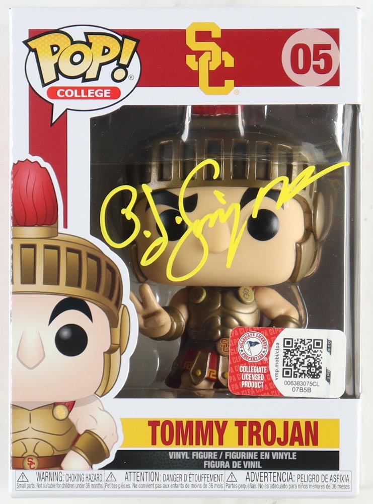 O. J. Simpson Signed USC Trojans #05 Tommy Trojan Funko Pop! Vinyl Figure (JSA) at PristineAuction.com O. J. Simpson Signed USC Trojans #05 Tommy Trojan Funko Pop! Vinyl Figure (JSA) at PristineAuction.com