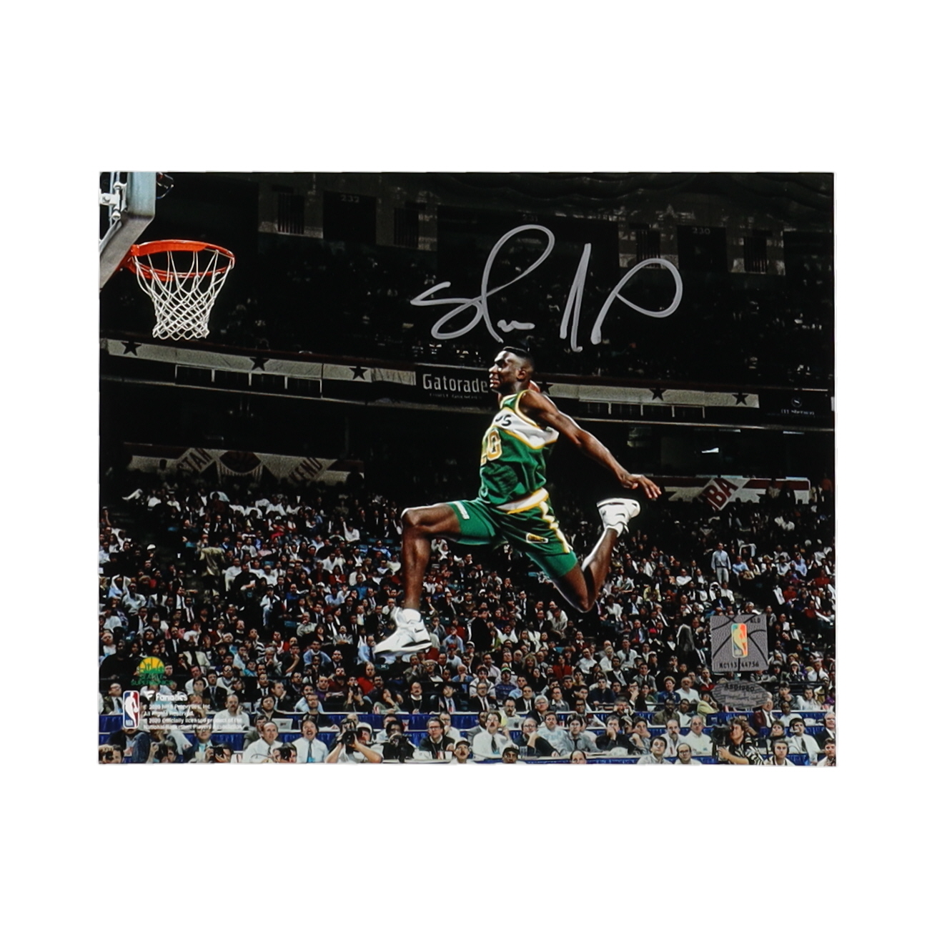 Shawn Kemp Signed SuperSonics 8x10 Photo (Schwartz) at PristineAuction.com Shawn Kemp Signed SuperSonics 8x10 Photo (Schwartz) at PristineAuction.com