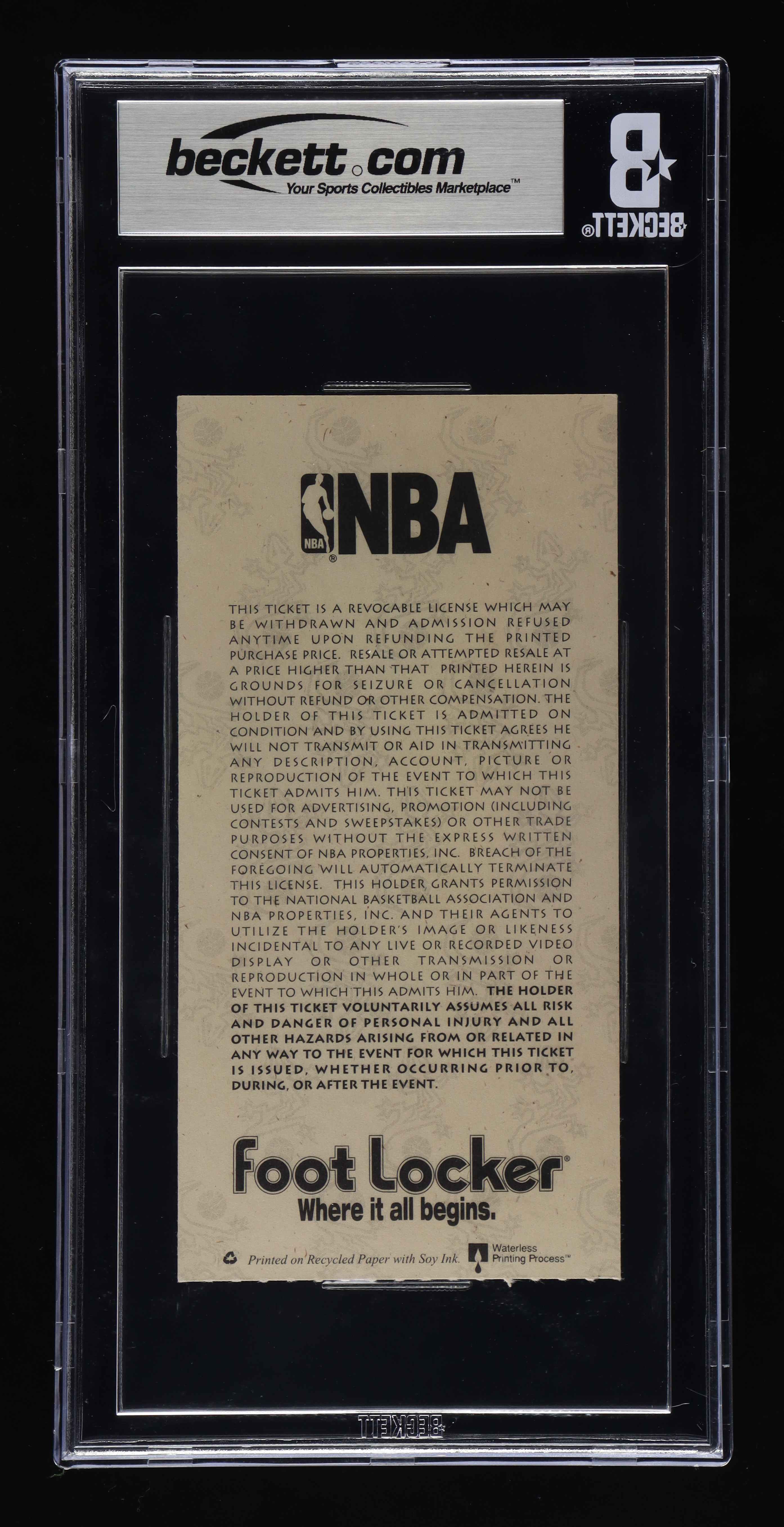 Mitch Richmond Signed 1995 NBA All-Star Ticket Inscribed "MVP" (BGS 9) at PristineAuction.com Mitch Richmond Signed 1995 NBA All-Star Ticket Inscribed "MVP" (BGS 9) at PristineAuction.com