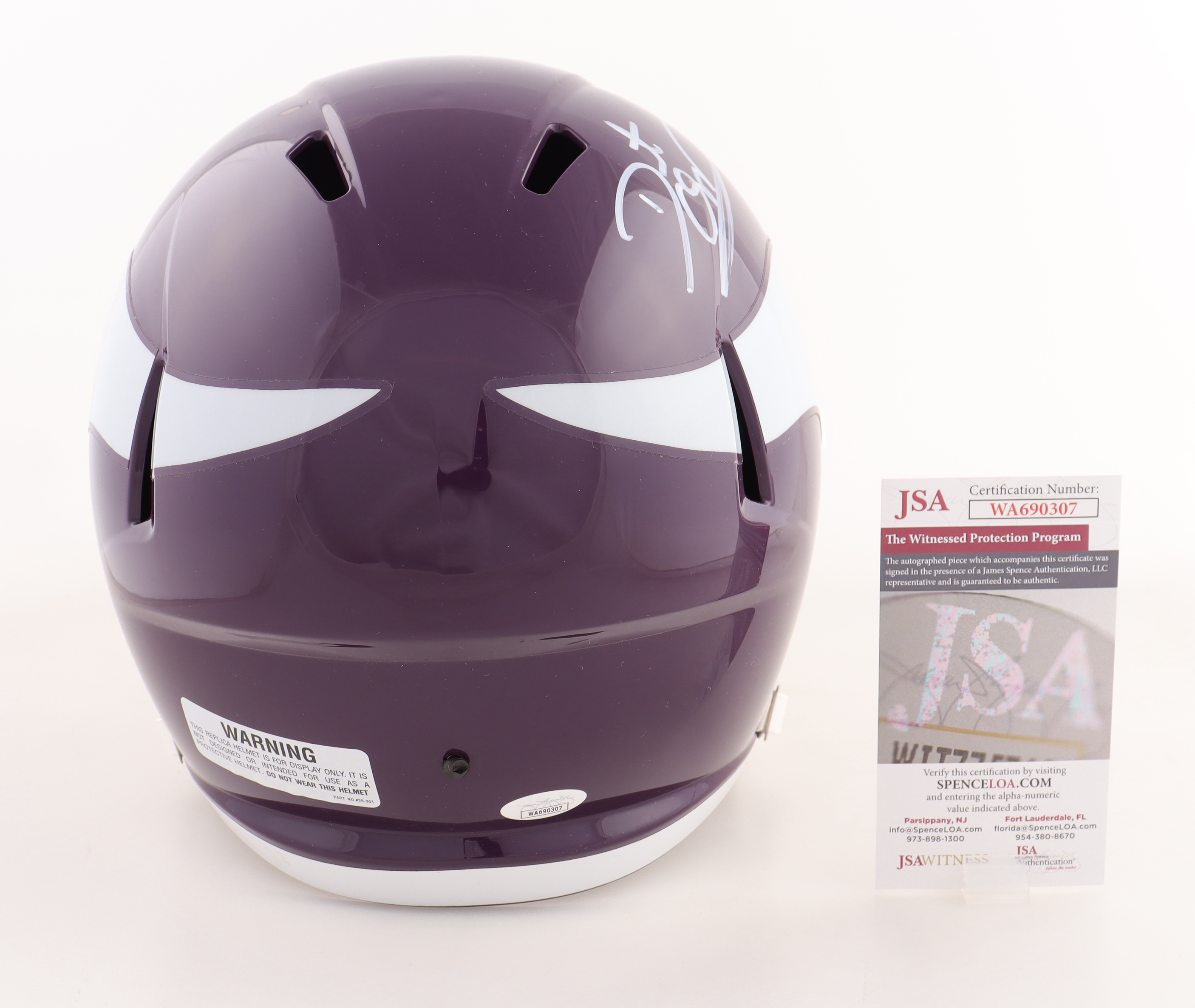 Daunte Culpepper Signed Vikings Full-Size Speed Helmet (JSA) at PristineAuction.com Daunte Culpepper Signed Vikings Full-Size Speed Helmet (JSA) at PristineAuction.com