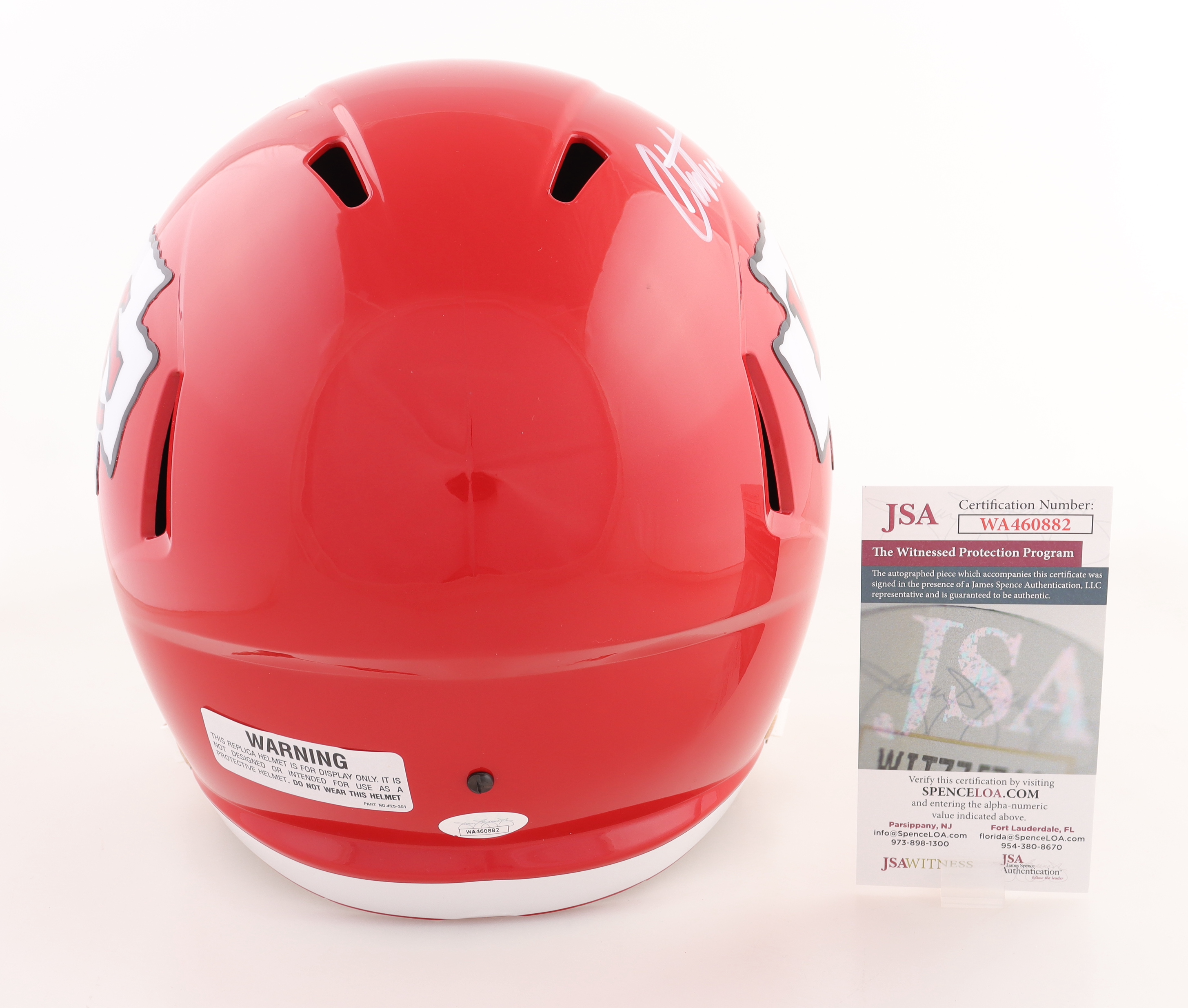 Christian Okoye Signed Chiefs Full-Size Speed Helmet (JSA) at PristineAuction.com Christian Okoye Signed Chiefs Full-Size Speed Helmet (JSA) at PristineAuction.com