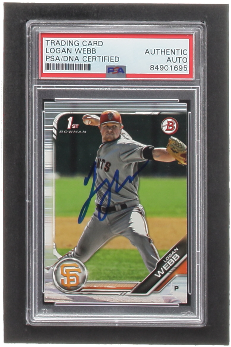 Logan Webb Signed 2019 Bowman Prospects #BP79 RC (PSA) at PristineAuction.com Logan Webb Signed 2019 Bowman Prospects #BP79 RC (PSA) at PristineAuction.com