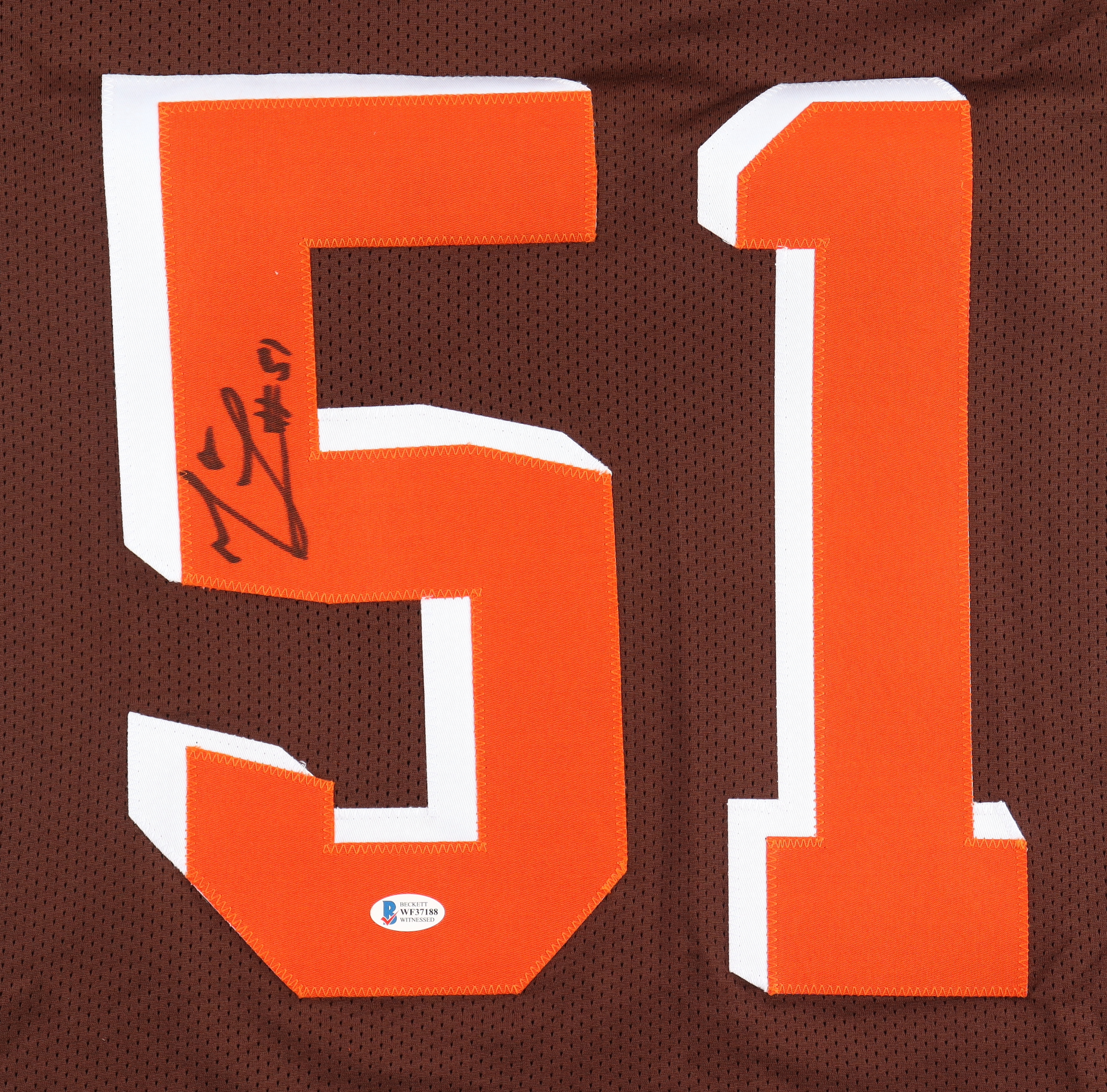 Mack Wilson Signed Jersey (Beckett) at PristineAuction.com Mack Wilson Signed Jersey (Beckett) at PristineAuction.com