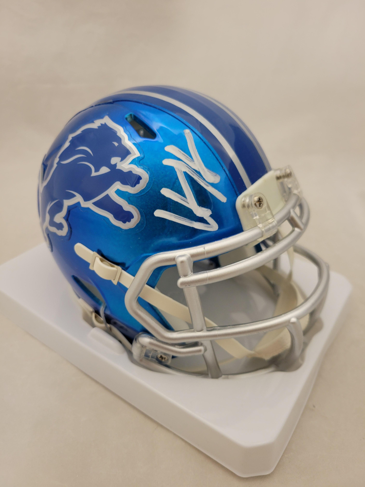 Hendon Hooker Signed Lions Flash Alternate Speed Mini Helmet (Beckett) at PristineAuction.com Hendon Hooker Signed Lions Flash Alternate Speed Mini Helmet (Beckett) at PristineAuction.com
