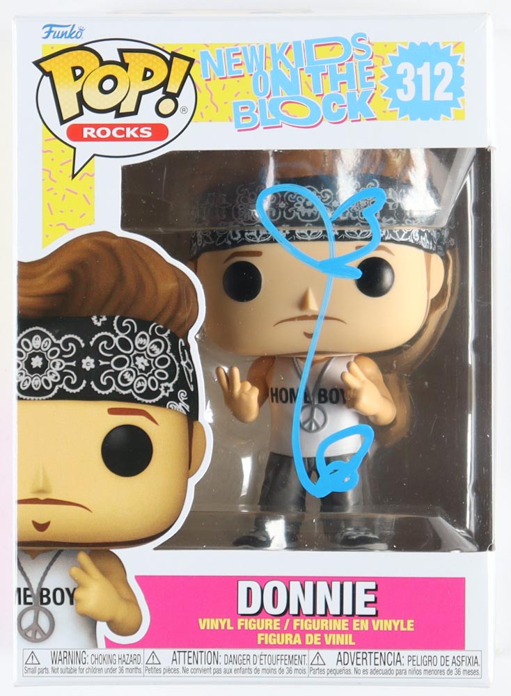Donnie Wahlberg Signed New Kids on The Block #312 Donnie Funko Pop! Rocks Vinyl Figure (JSA) at PristineAuction.com Donnie Wahlberg Signed New Kids on The Block #312 Donnie Funko Pop! Rocks Vinyl Figure (JSA) at PristineAuction.com