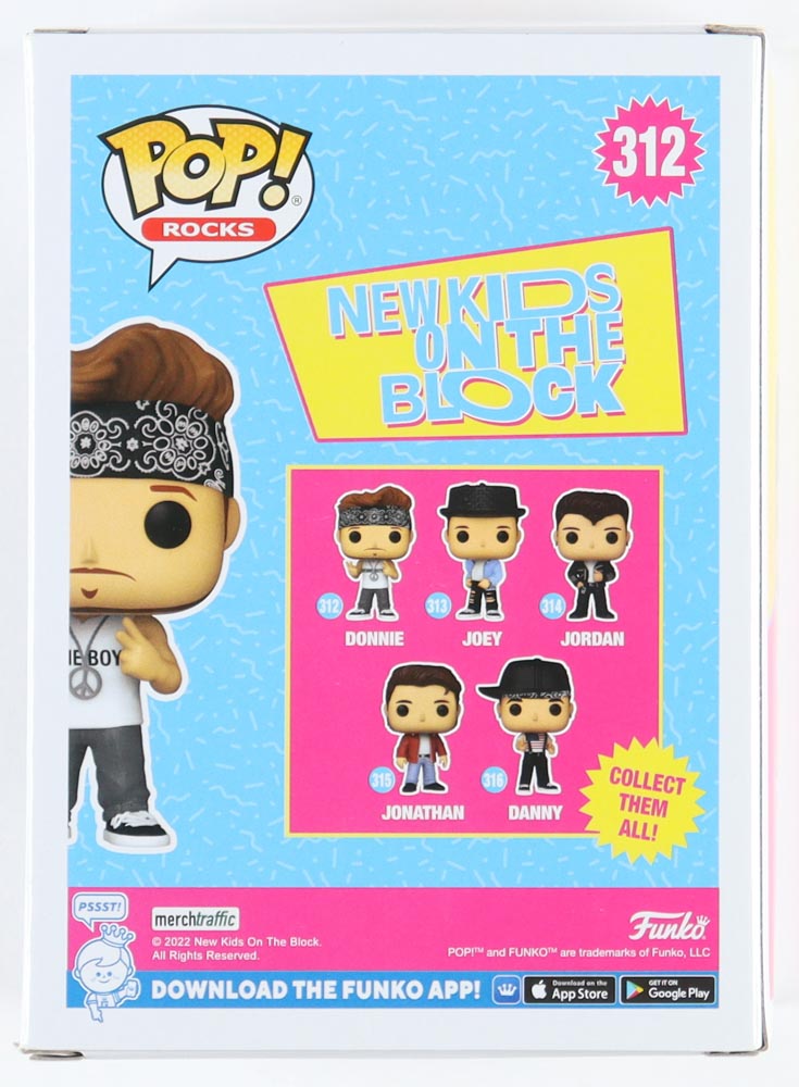 Donnie Wahlberg Signed New Kids on The Block #312 Donnie Funko Pop! Rocks Vinyl Figure (JSA) at PristineAuction.com Donnie Wahlberg Signed New Kids on The Block #312 Donnie Funko Pop! Rocks Vinyl Figure (JSA) at PristineAuction.com