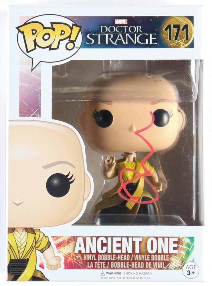 Tilda Swinton Signed "Doctor Strange" #171 Ancient One Funko Pop! Figure (JSA) at PristineAuction.com Tilda Swinton Signed "Doctor Strange" #171 Ancient One Funko Pop! Figure (JSA) at PristineAuction.com