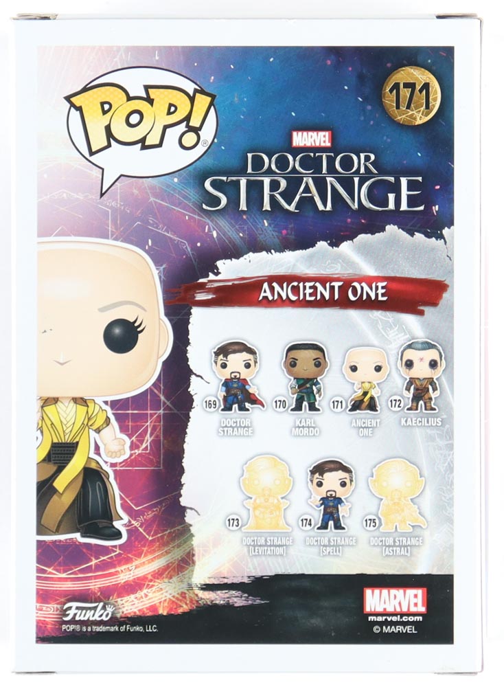 Tilda Swinton Signed "Doctor Strange" #171 Ancient One Funko Pop! Figure (JSA) at PristineAuction.com Tilda Swinton Signed "Doctor Strange" #171 Ancient One Funko Pop! Figure (JSA) at PristineAuction.com