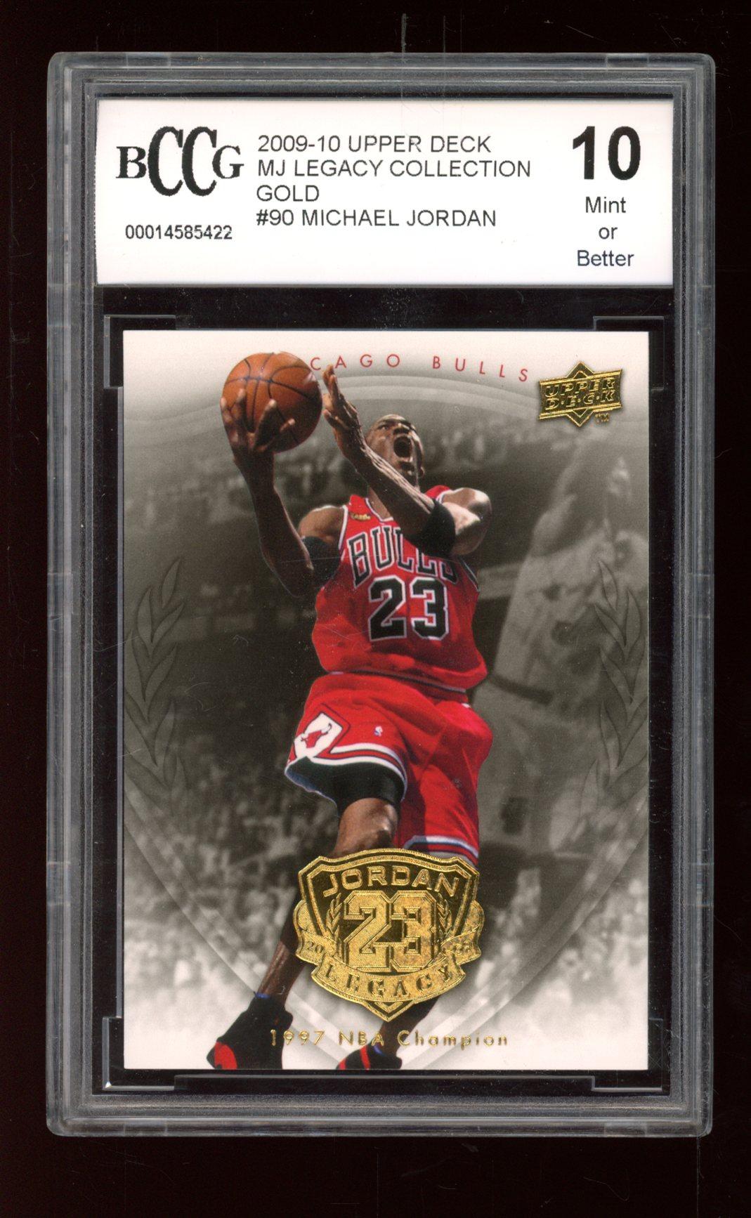 Michael Jordan 2009-10 Upper Deck Michael Jordan Legacy Collection Gold #90 (BCCG 10) at PristineAuction.com Michael Jordan 2009-10 Upper Deck Michael Jordan Legacy Collection Gold #90 (BCCG 10) at PristineAuction.com