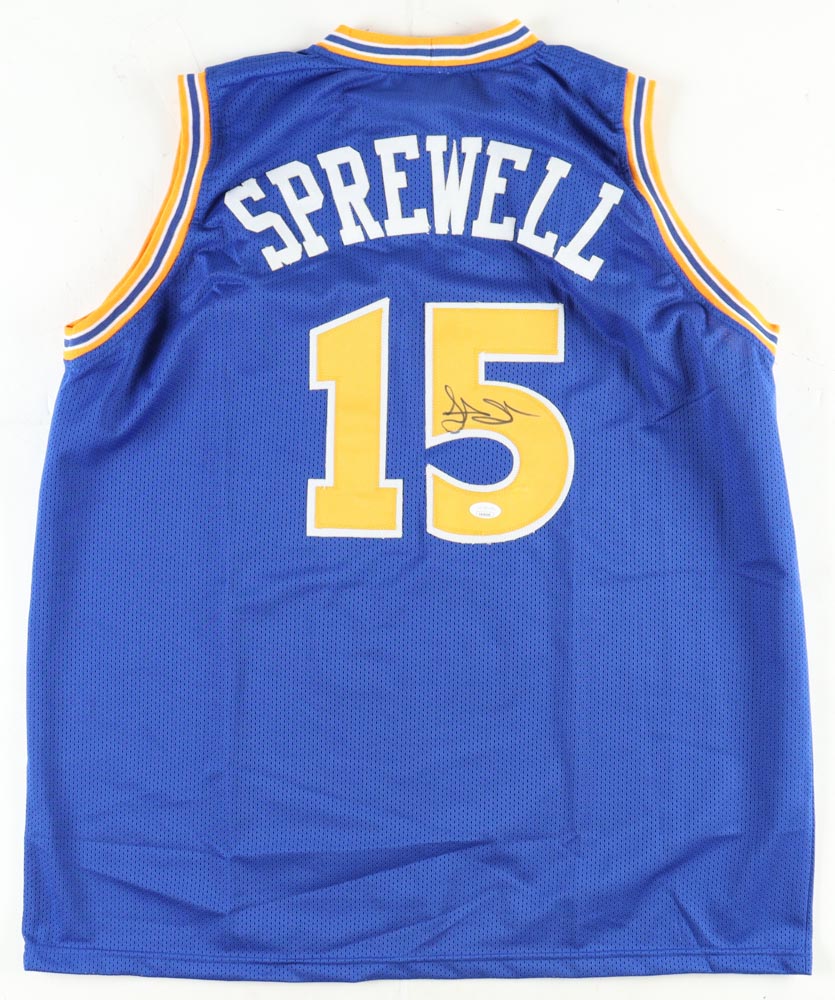 Latrell Sprewell Signed Jersey (JSA) at PristineAuction.com Latrell Sprewell Signed Jersey (JSA) at PristineAuction.com