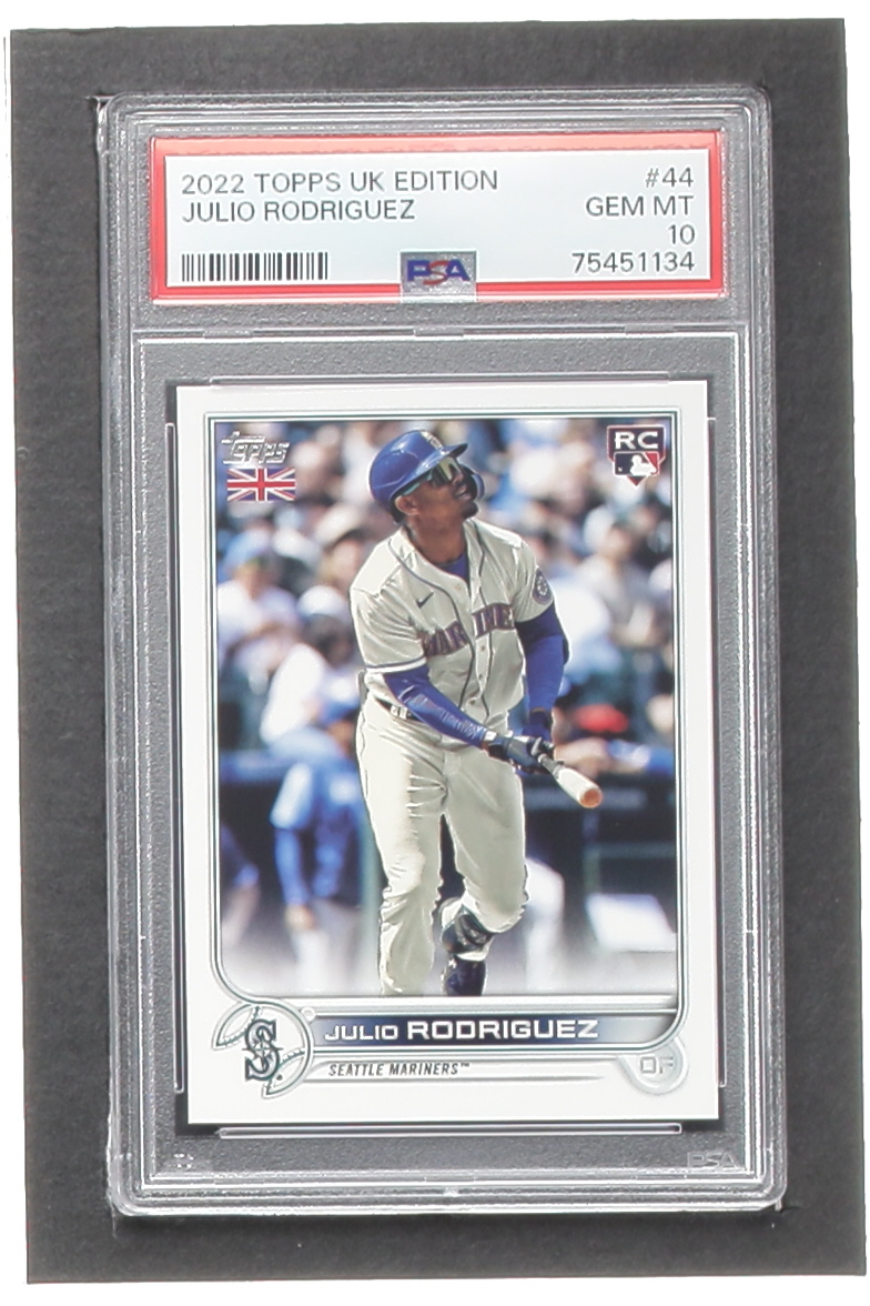 Julio Rodriguez 2022 Topps Update #US44 RC (PSA 10) at PristineAuction.com Julio Rodriguez 2022 Topps Update #US44 RC (PSA 10) at PristineAuction.com