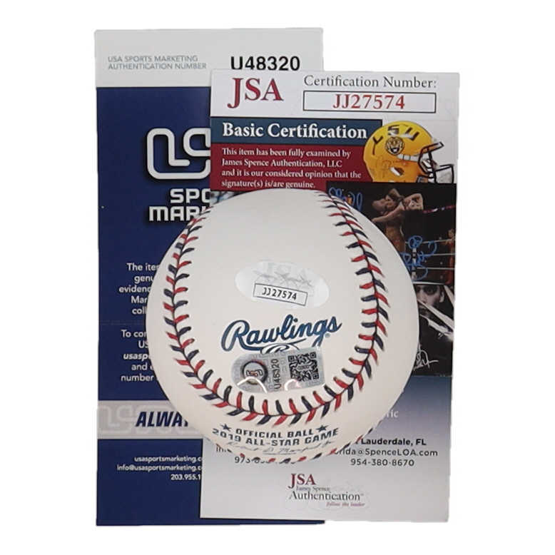 Ronald Acuna Jr. Signed 2019 All-Star Game Baseball Inscribed "1st ASG" (JSA & USA SM) at PristineAuction.com Ronald Acuna Jr. Signed 2019 All-Star Game Baseball Inscribed "1st ASG" (JSA & USA SM) at PristineAuction.com