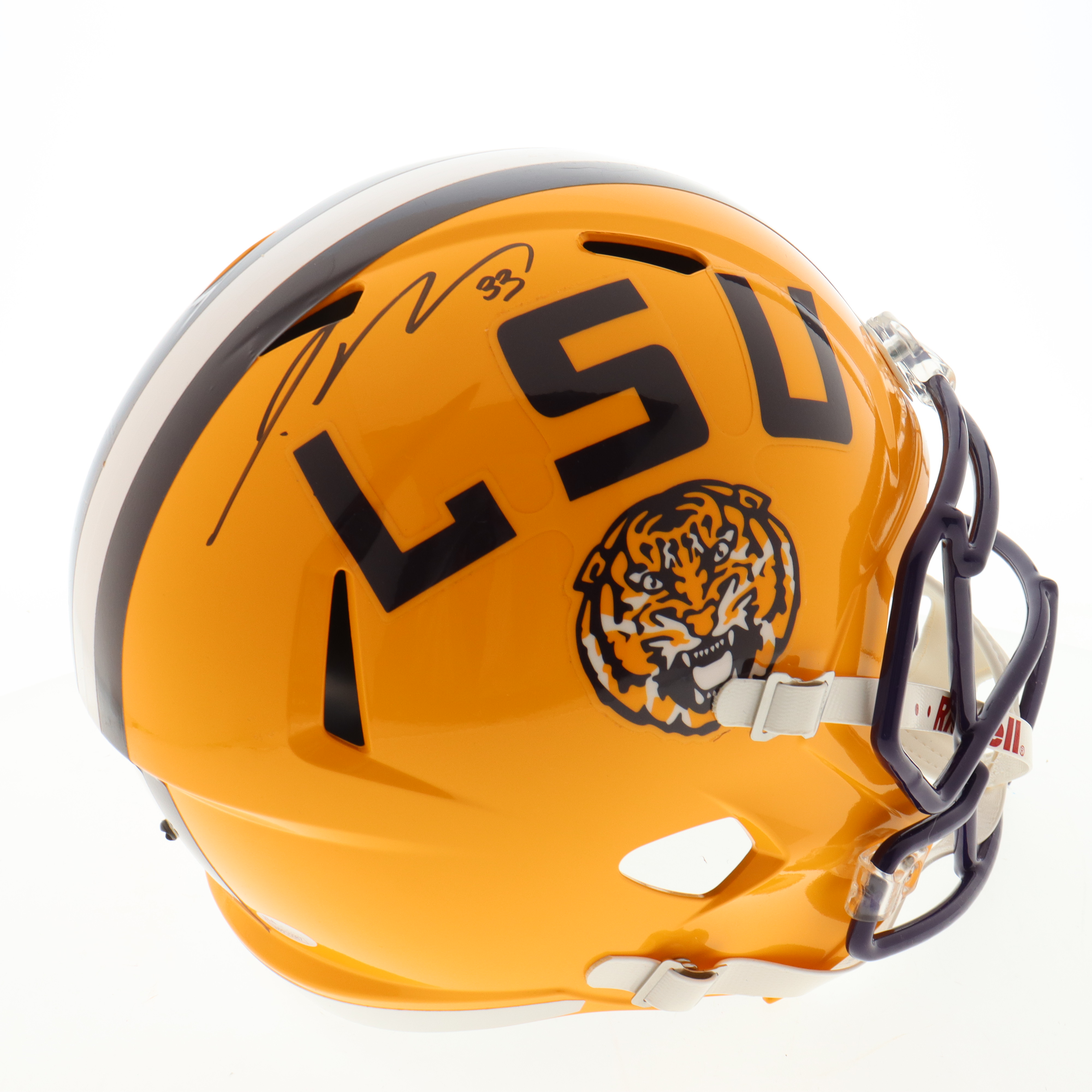 Jamal Adams Signed LSU Tigers Full-Size Speed Helmet (JSA) at PristineAuction.com Jamal Adams Signed LSU Tigers Full-Size Speed Helmet (JSA) at PristineAuction.com