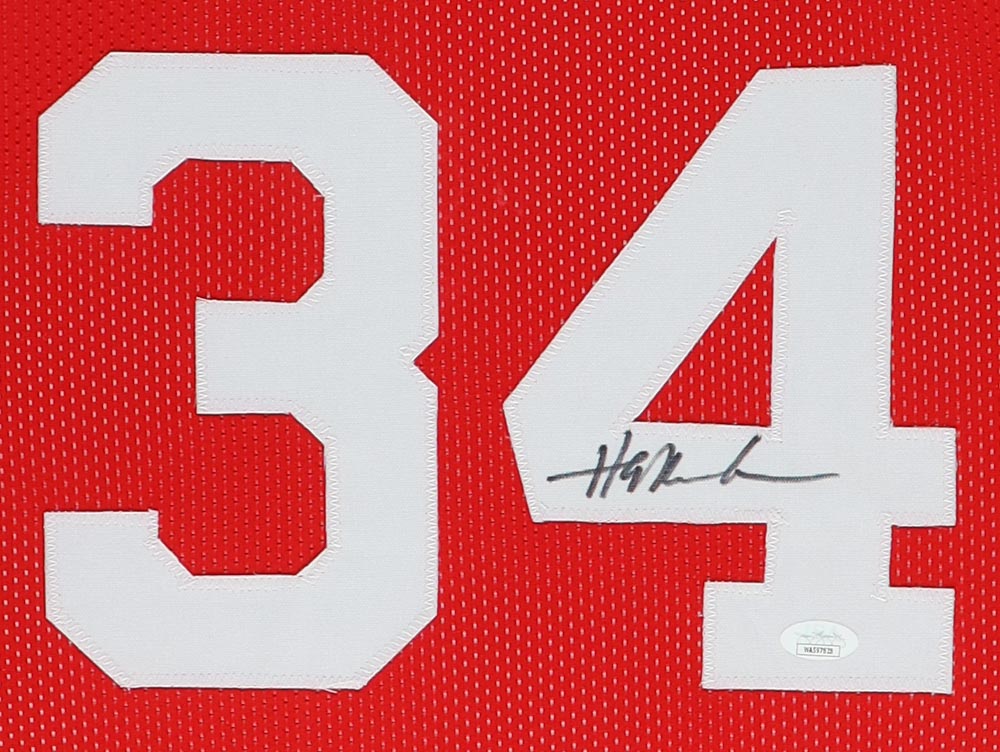 Hakeem Olajuwon Signed Custom Framed Jersey (JSA) at PristineAuction.com Hakeem Olajuwon Signed Custom Framed Jersey (JSA) at PristineAuction.com