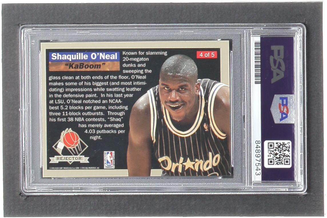 Shaquille O'Neal Signed 1992-93 Ultra Rejectors #4 (PSA) at PristineAuction.com Shaquille O'Neal Signed 1992-93 Ultra Rejectors #4 (PSA) at PristineAuction.com