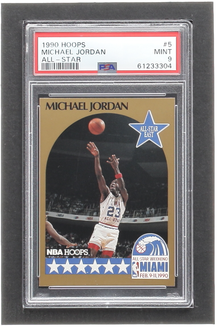 Michael Jordan 1990-91 Hoops #5 All-Star SP (PSA 9) at PristineAuction.com Michael Jordan 1990-91 Hoops #5 All-Star SP (PSA 9) at PristineAuction.com
