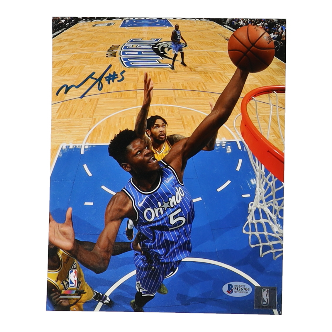 Mo Bamba Signed Magic 8x10 Photo (Beckett) at PristineAuction.com Mo Bamba Signed Magic 8x10 Photo (Beckett) at PristineAuction.com