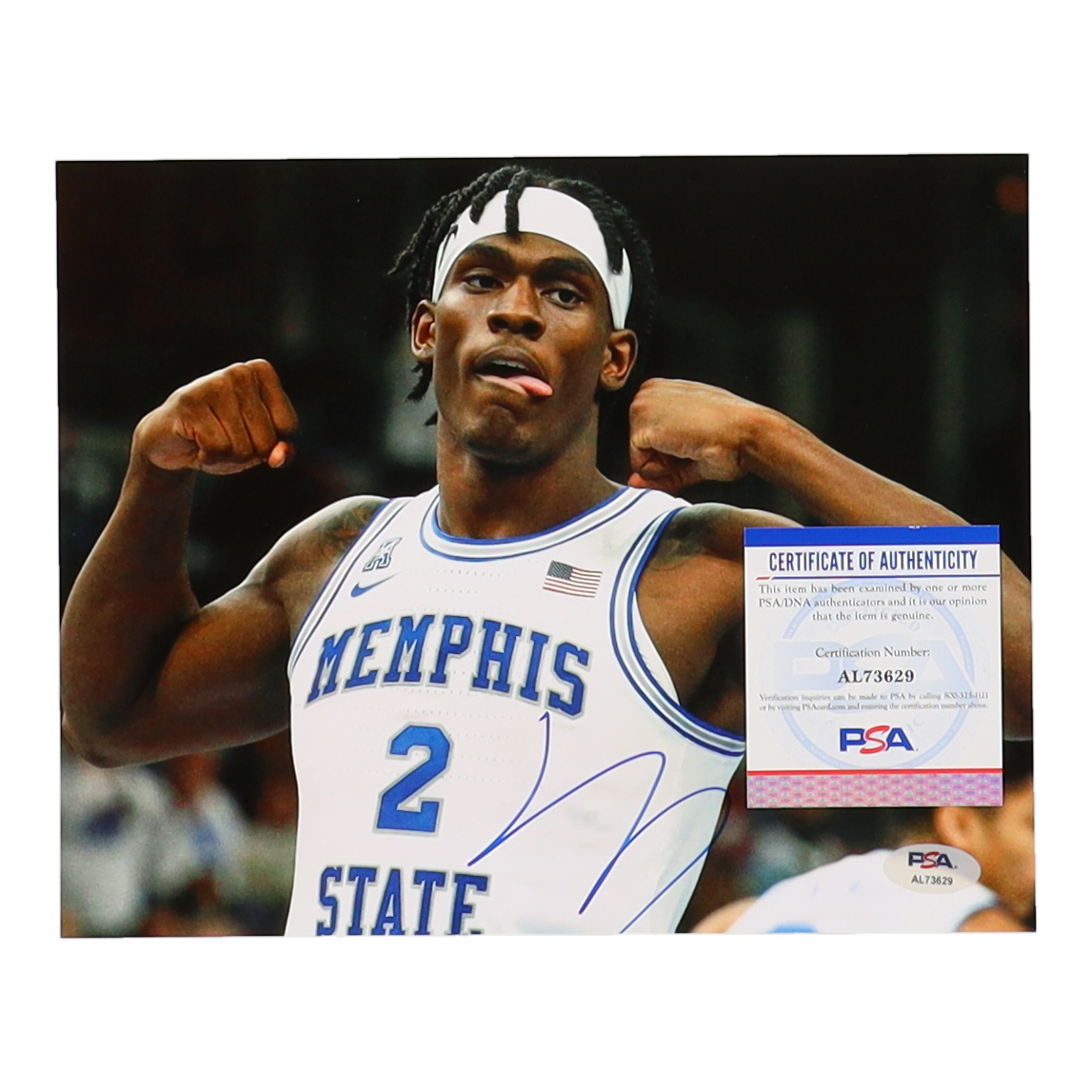 Jalen Duren Signed Memphis Tigers 8x10 Photo (PSA) at PristineAuction.com Jalen Duren Signed Memphis Tigers 8x10 Photo (PSA) at PristineAuction.com