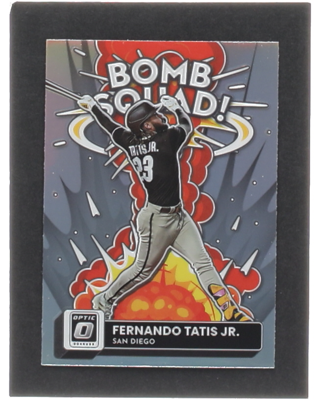 Fernando Tatis Jr. 2022 Donruss Optic Bomb Squad Holo #5 at PristineAuction.com Fernando Tatis Jr. 2022 Donruss Optic Bomb Squad Holo #5 at PristineAuction.com