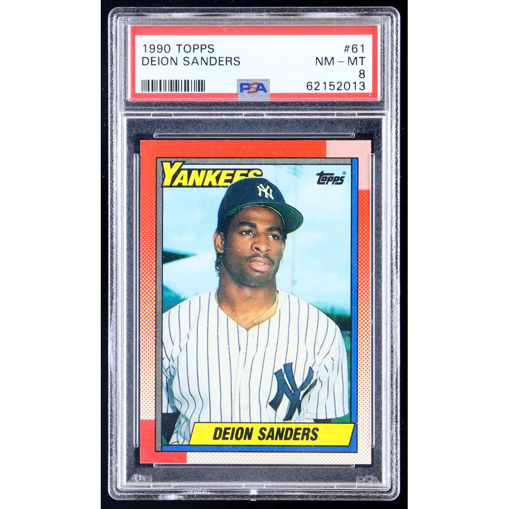 Deion Sanders 1990 Topps 61 (PSA 8) Pristine Auction