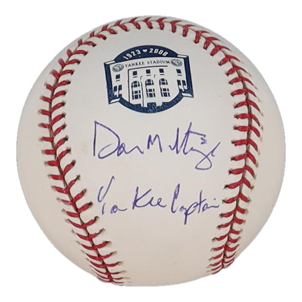 Don Mattingly Signed Commemorative Yankee Stadium OML Baseball Inscribed "Yankee Captain" (Beckett) at PristineAuction.com Don Mattingly Signed Commemorative Yankee Stadium OML Baseball Inscribed "Yankee Captain" (Beckett) at PristineAuction.com