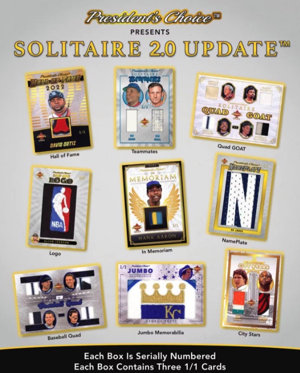 2023 President's Choice Solitaire 2.0 Update Hobby Box at PristineAuction.com 2023 President's Choice Solitaire 2.0 Update Hobby Box at PristineAuction.com