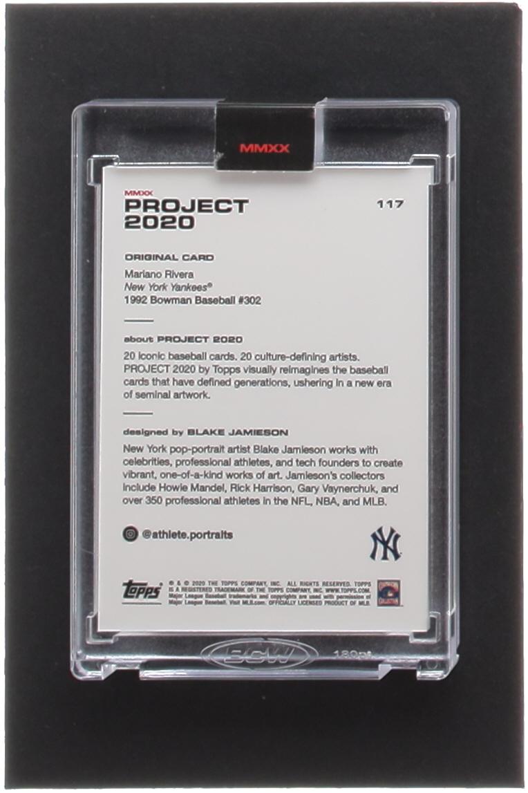 Mariano Rivera 2020 Topps Project 2020 #117 / Blake Jamieson at PristineAuction.com Mariano Rivera 2020 Topps Project 2020 #117 / Blake Jamieson at PristineAuction.com