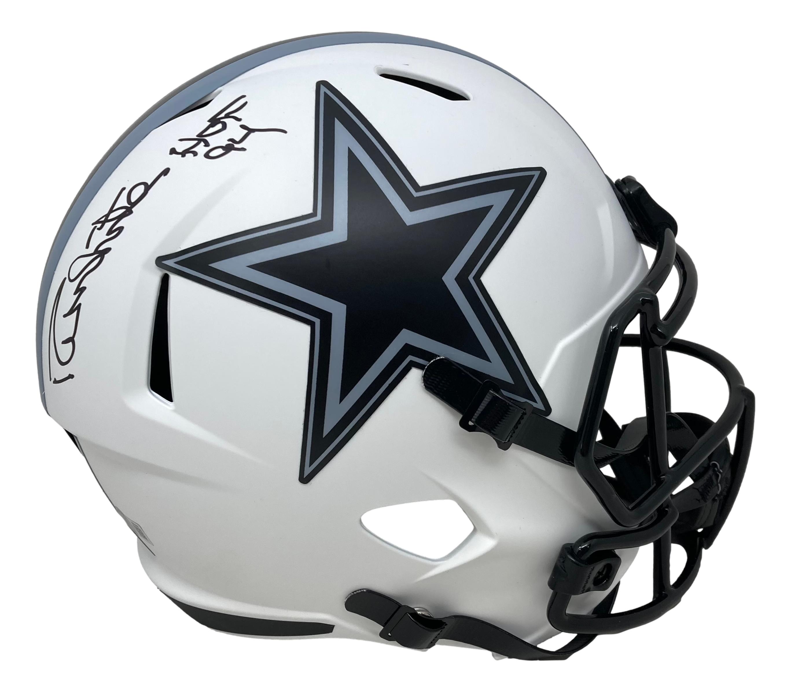 Randy White Signed Cowboys Full-Size Lunar Eclipse Alternate Speed Helmet Inscribed "HOF 94" (Beckett) at PristineAuction.com Randy White Signed Cowboys Full-Size Lunar Eclipse Alternate Speed Helmet Inscribed "HOF 94" (Beckett) at PristineAuction.com
