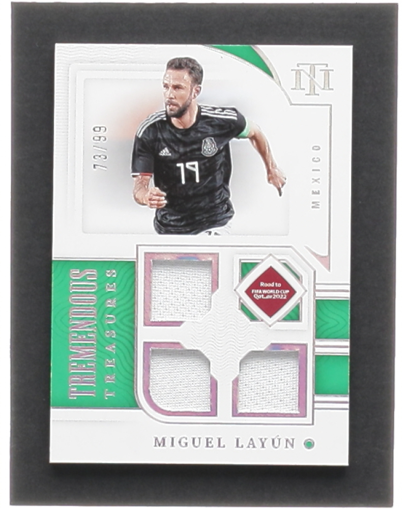Miguel Layun 2022 Panini National Treasures Road to the World Cup Tremendous Treasures #35 #23/99